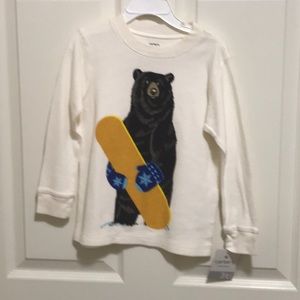Carter’s 3t play wear bear with snowboard